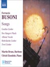 BUSONI: Songs